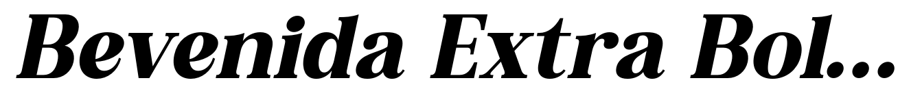 Bevenida Extra Bold Italic